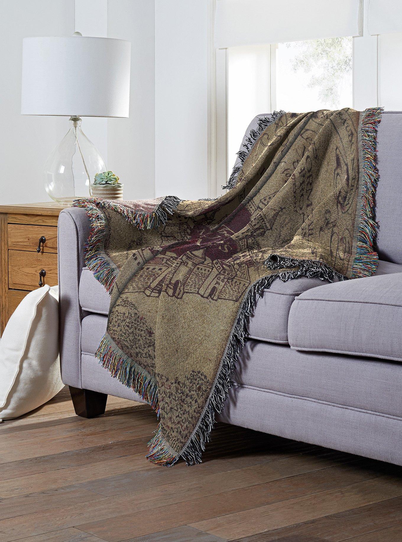 Harry Potter Marauder's Map Tapestry Throw Blanket, , alternate