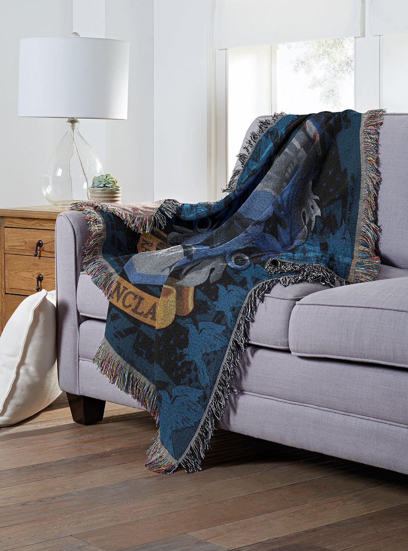 Harry Potter Ravenclaw Crest Throw Blanket, , alternate