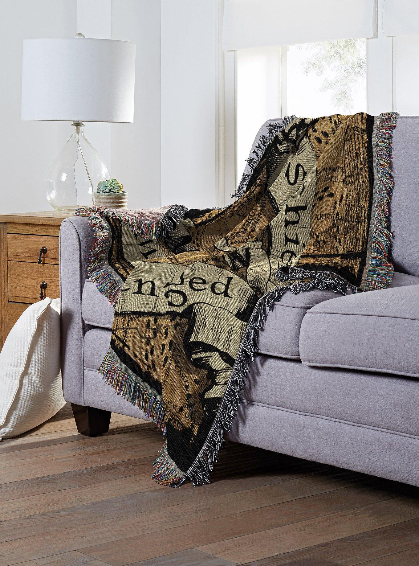 Harry Potter Mischief Managed Tapestry Throw Blanket, , alternate