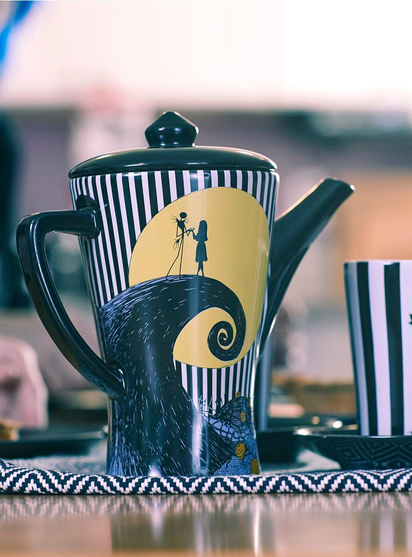 Disney The Nightmare Before Christmas Stripe Teapot, , alternate