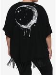 Dripping Moon Black Kimono Plus Size, BLACK, alternate
