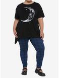 Skull Moon Shark Bite Girls T-Shirt Plus Size, BLACK, alternate