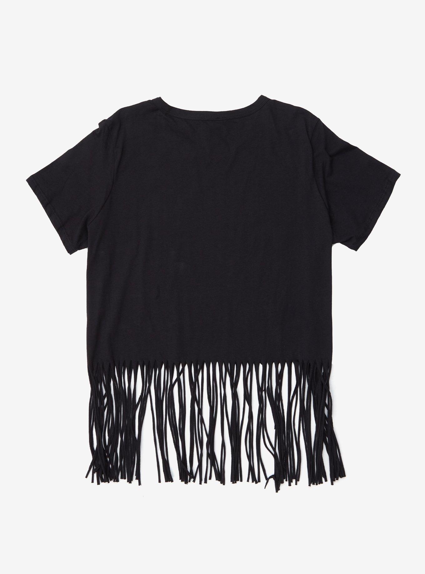 Dead Fringe Girls T-Shirt Plus Size, BLACK, alternate