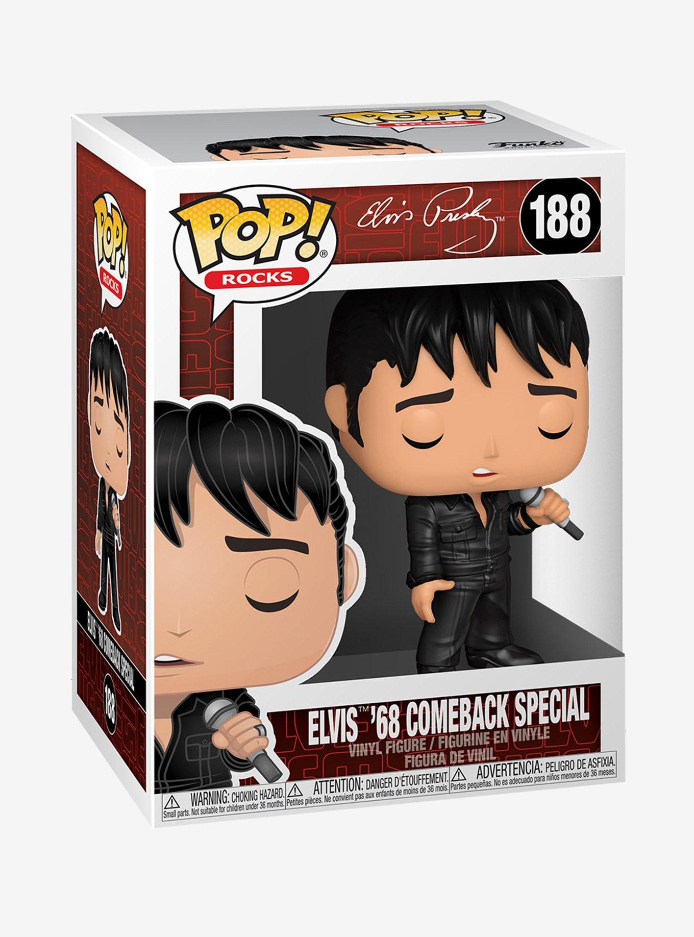 Funko Elvis Presley Pop! Rocks Elvis '68 Comeback Special Vinyl Figure, , alternate