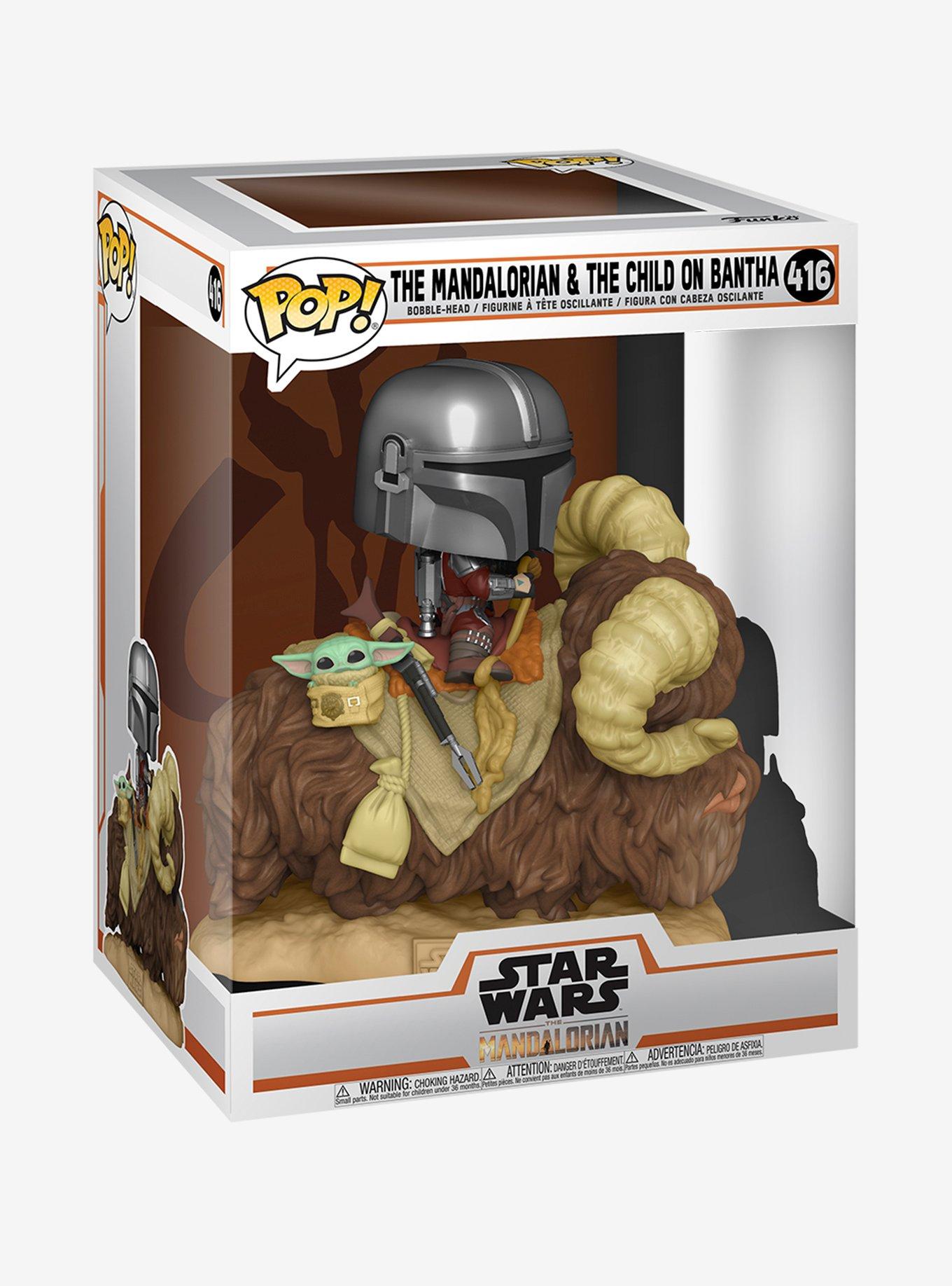 Funko Star Wars The Mandalorian Pop! Deluxe The Mandalorian & The Child On Bantha Bobble-Head, , alternate