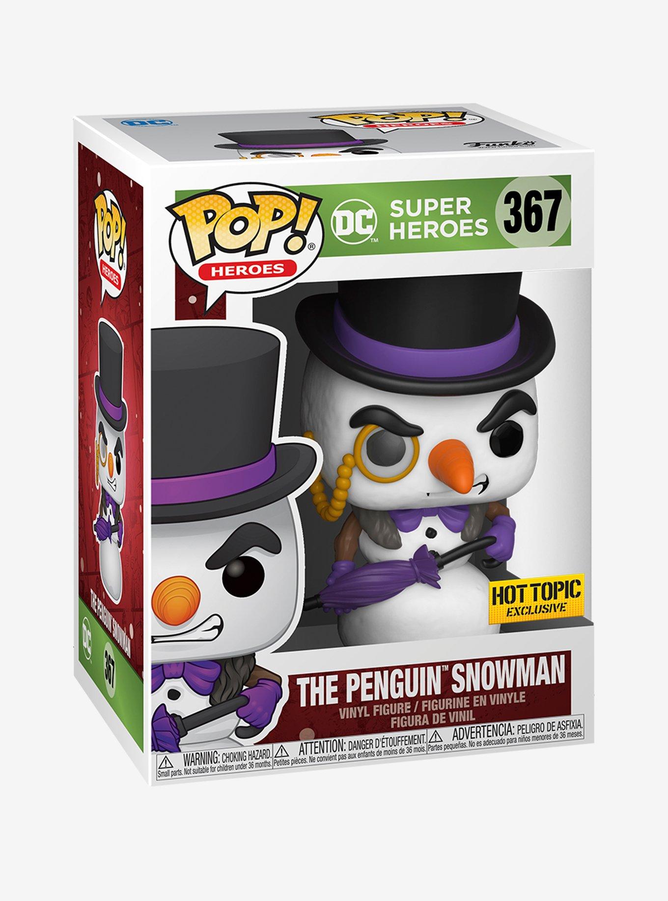 Funko DC Comics Pop! Heroes The Penguin Snowman Vinyl Figure Hot Topic Exclusive, , alternate