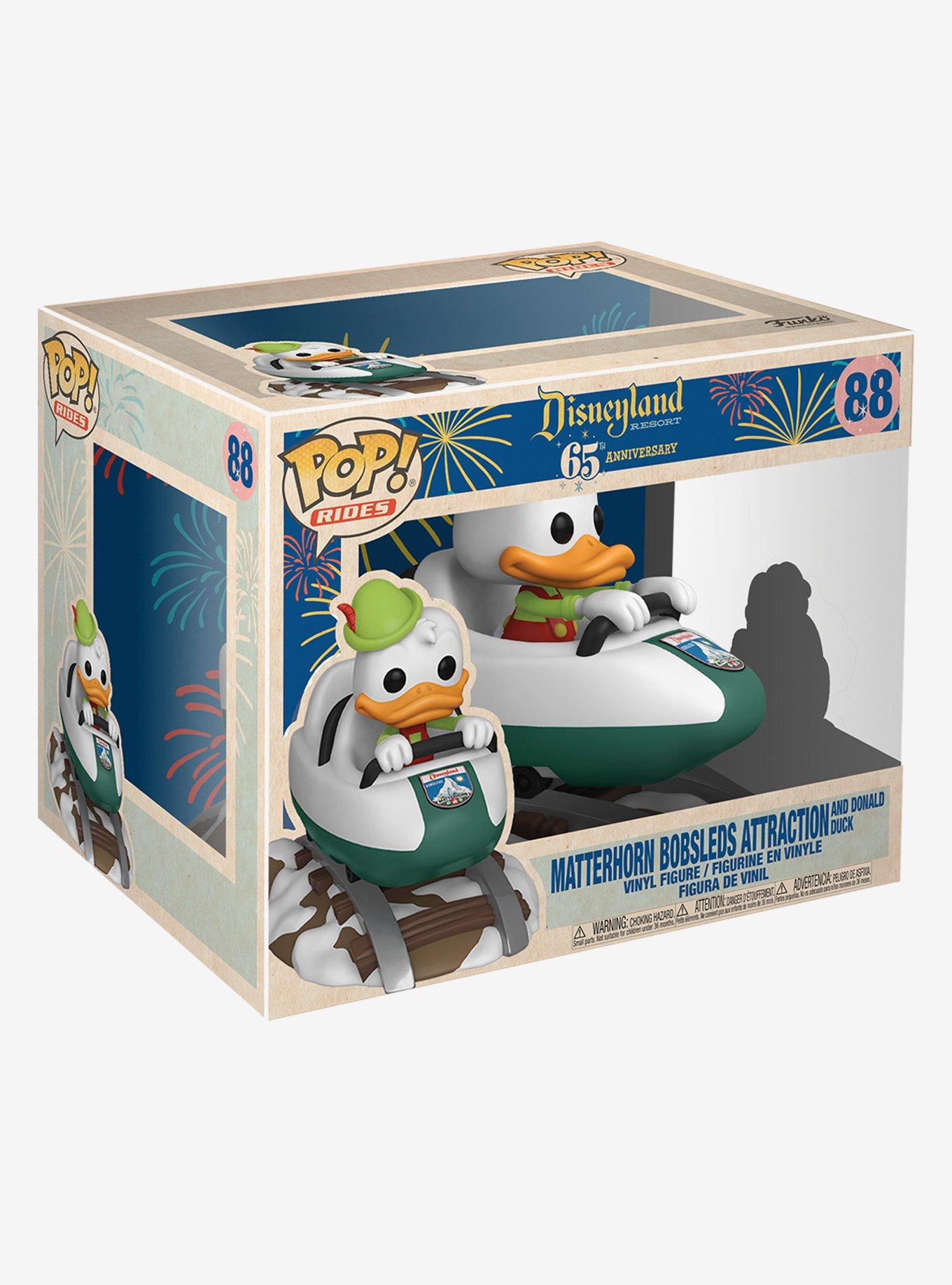 Funko Disneyland 65th Anniversary Pop! Rides Matterhorn Bobsleds Attraction And Donald Duck Vinyl Figure, , alternate