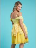 Her Universe Disney Beauty And The Beast Belle Princess Cold Shoulder Dress, YELLOW, alternate