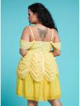 Her Universe Disney Beauty And The Beast Belle Princess Cold Shoulder Dress Plus Size, YELLOW, alternate