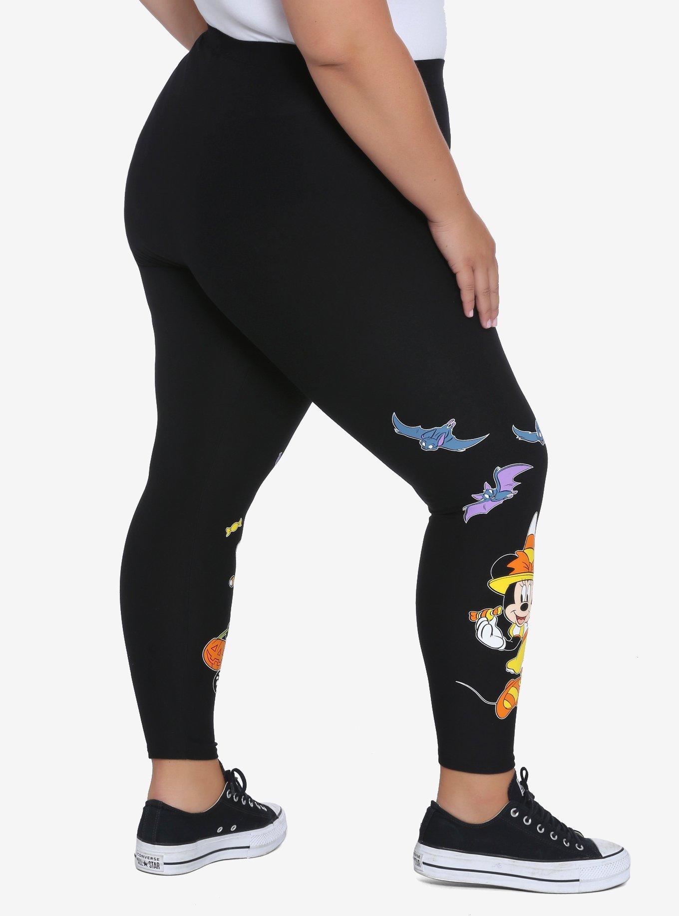 Disney Mickey Mouse Halloween Trick Or Treat Leggings Plus Size