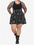 Beetlejuice Sandworm Suspender Skirt Plus Size, BLACK, alternate