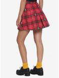 Disney Mickey Mouse Plaid Pleated Skirt, RED, alternate