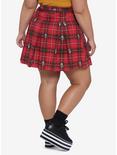 Disney Mickey Mouse Plaid Pleated Skirt Plus Size, RED, alternate