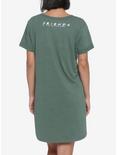 Friends Central Perk T-Shirt Dress, GREEN HEATHER, alternate