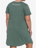 Friends Central Perk T-Shirt Dress Plus Size, GREEN HEATHER, alternate