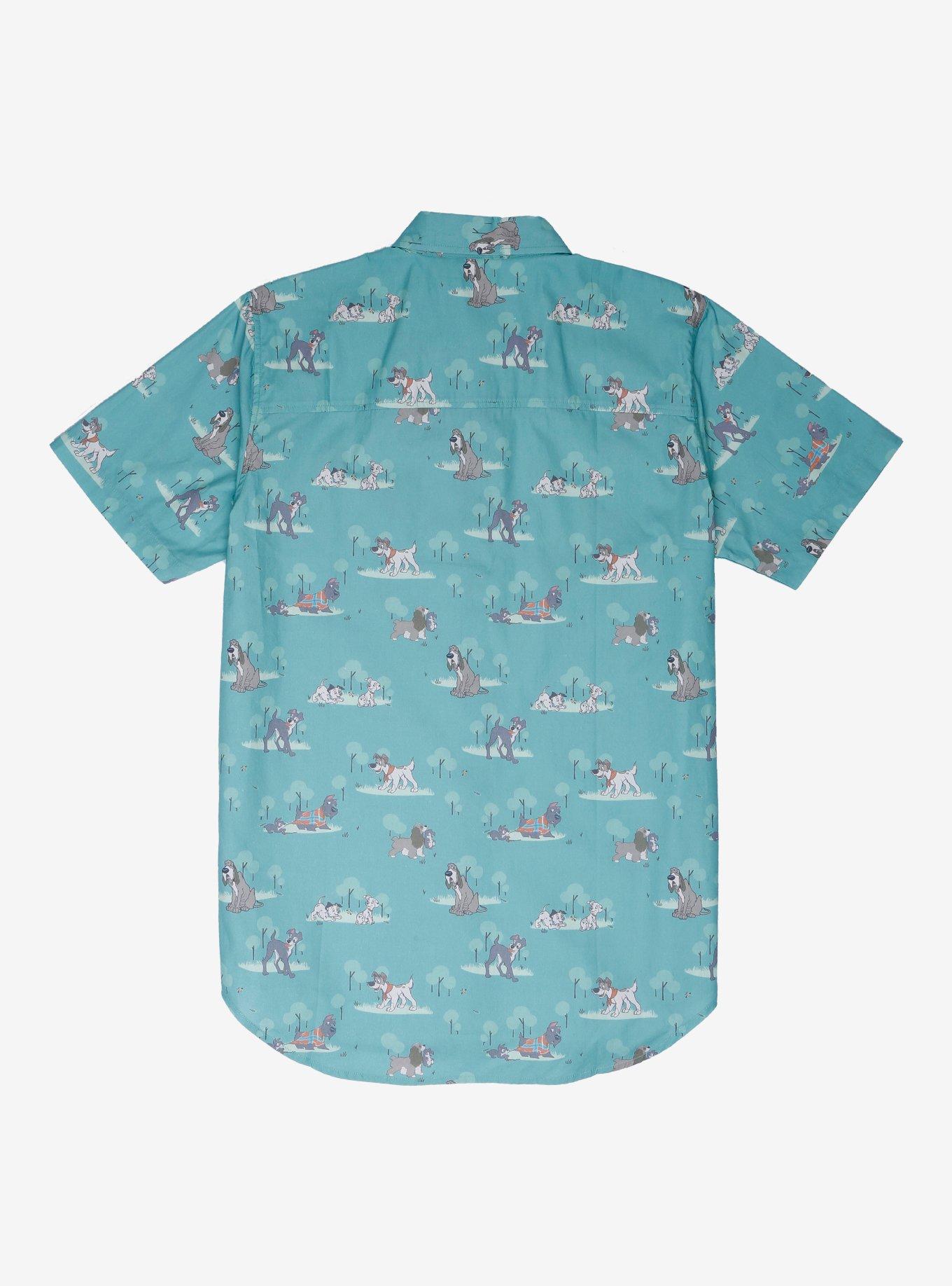 Our Universe Disney Dogs Woven Button-Up, LIGHT GREEN, alternate