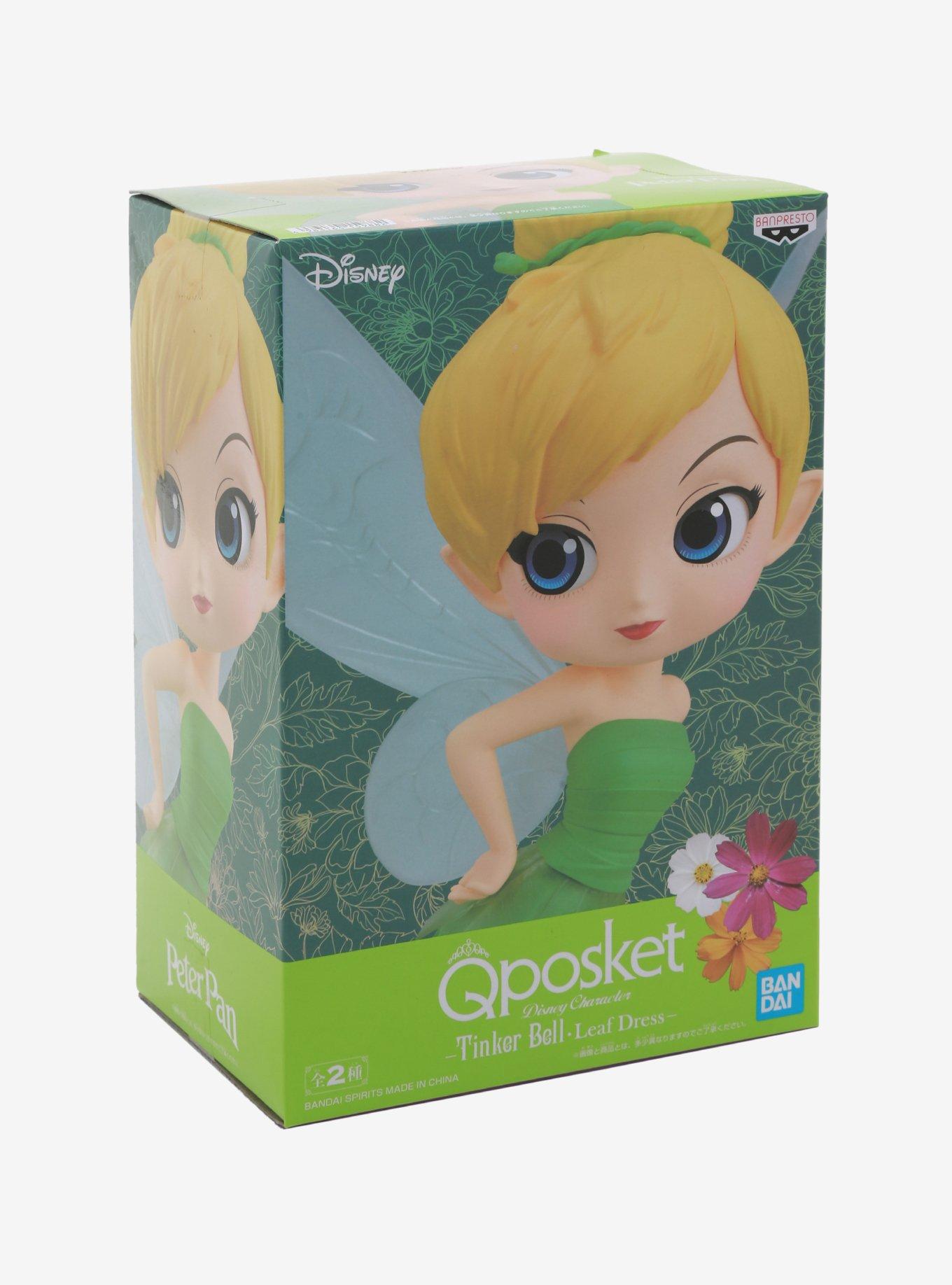 Banpresto Disney Peter Pan Q Posket Tinker Bell (Leaf Dress Ver. A) Figure, , alternate