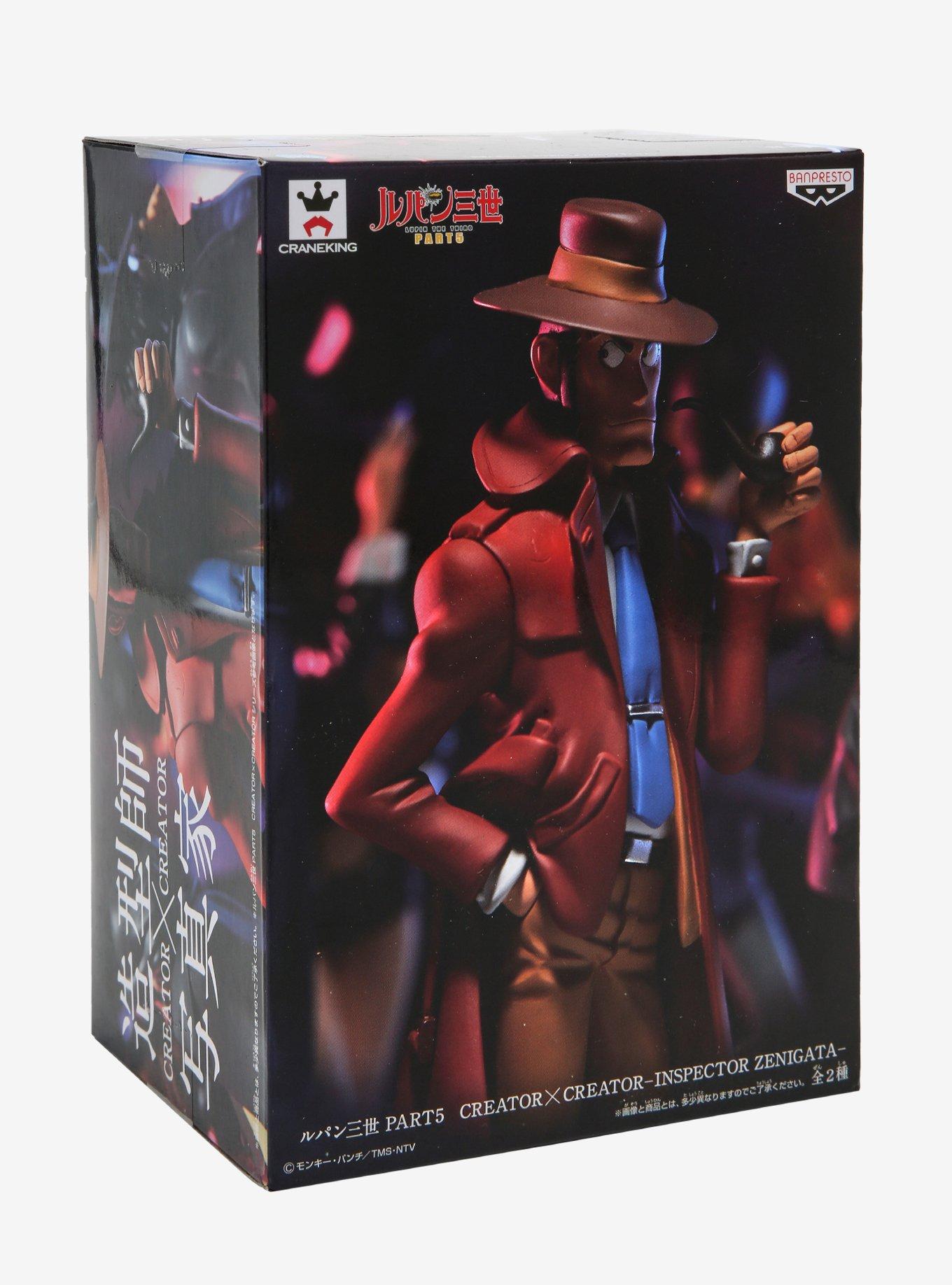 Banpresto Lupin III Part 5 X Creator Inspector Zenigata (Ver. A) Collectible Figure, , alternate