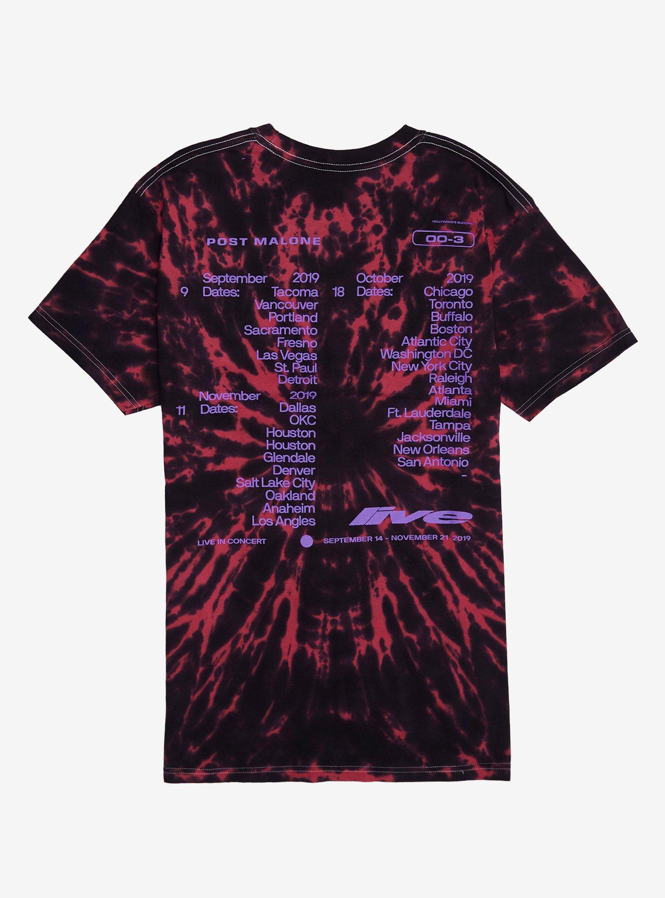 Post Malone Tie-Dye Tour T-Shirt, MULTI, alternate