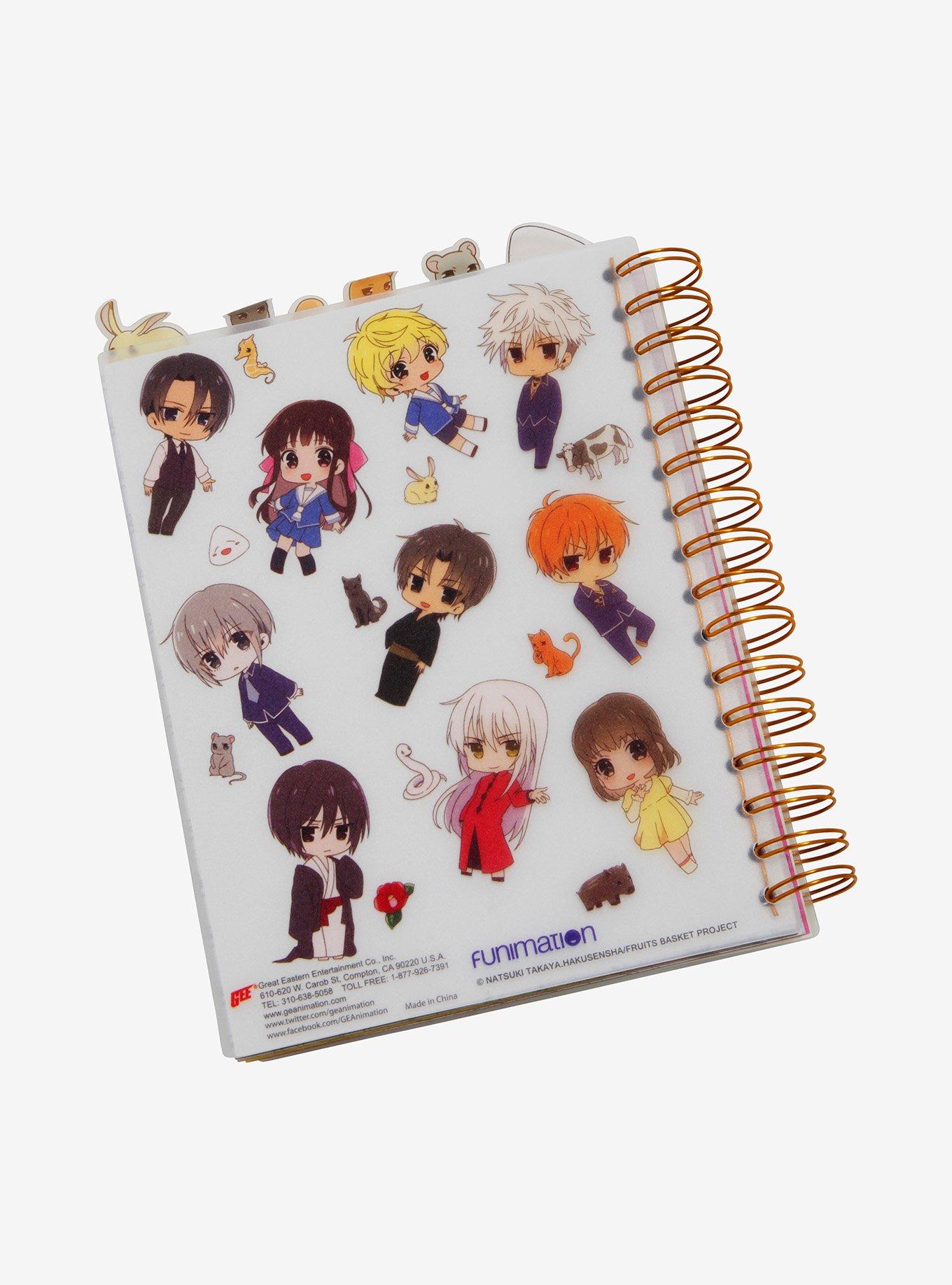 Fruits Basket Chibi Characters Tabbed Journal, , alternate