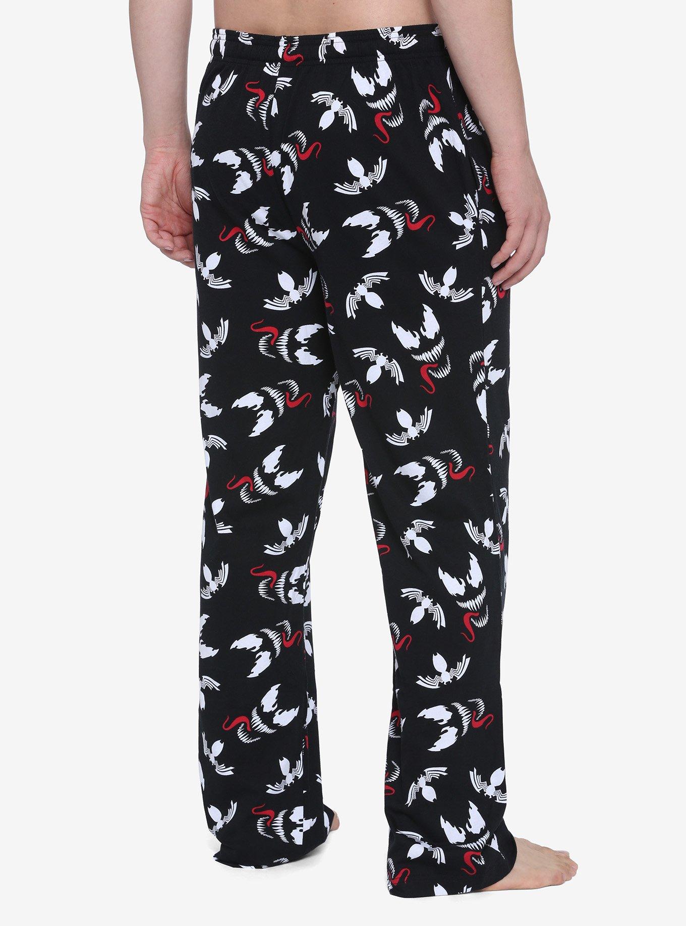 Marvel Venom Logo & Face Pajama Pants, MULTI, alternate