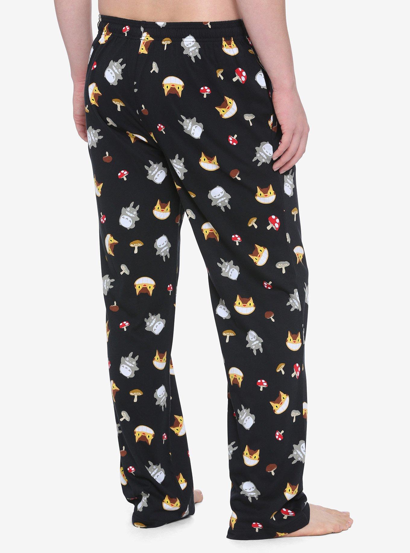 Studio Ghibli My Neighbor Totoro Characters & Mushrooms Pajama Pants, MULTI, alternate