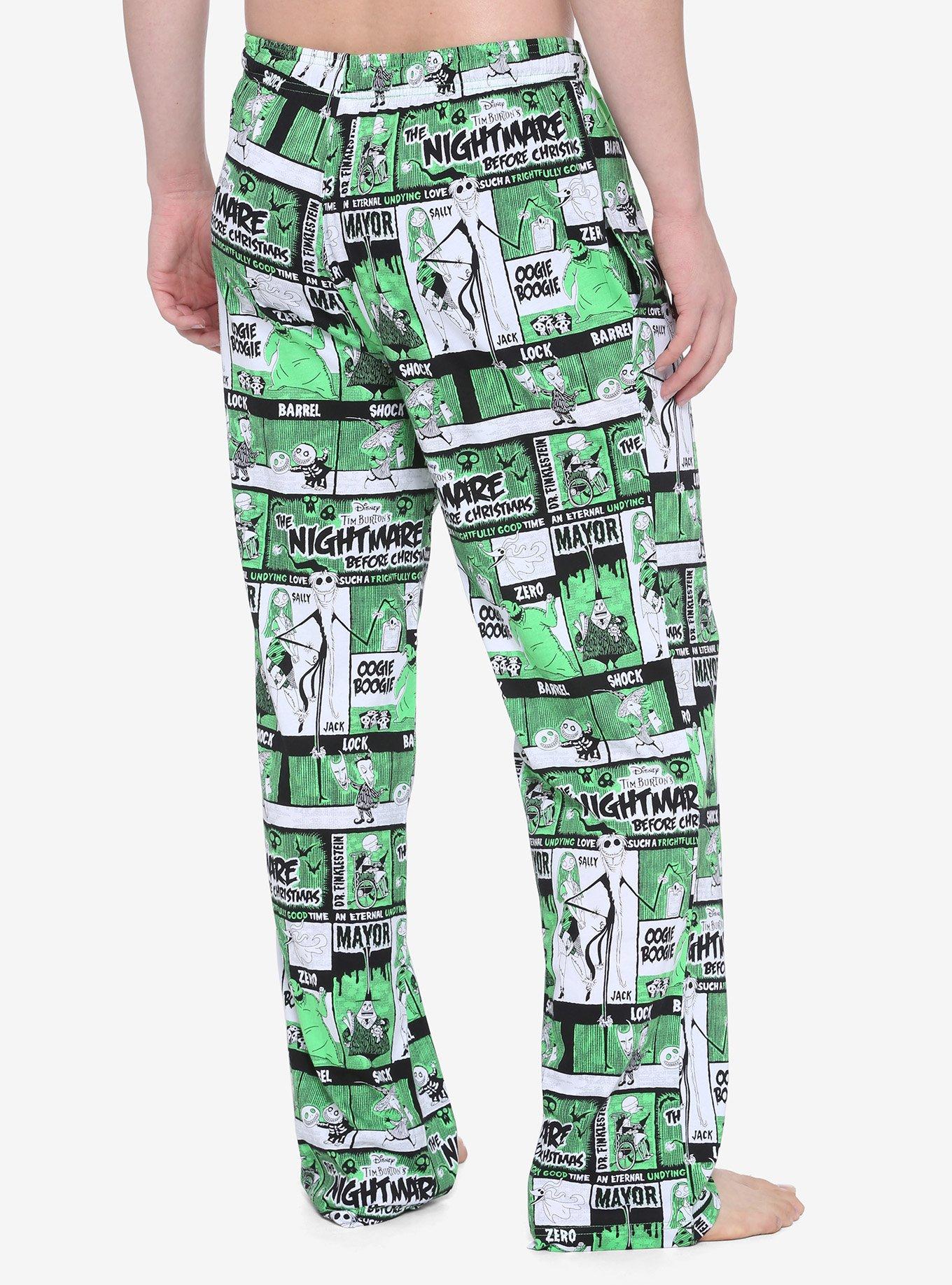 The Nightmare Before Christmas Comic Panels Pajama Pants, MULTI, alternate