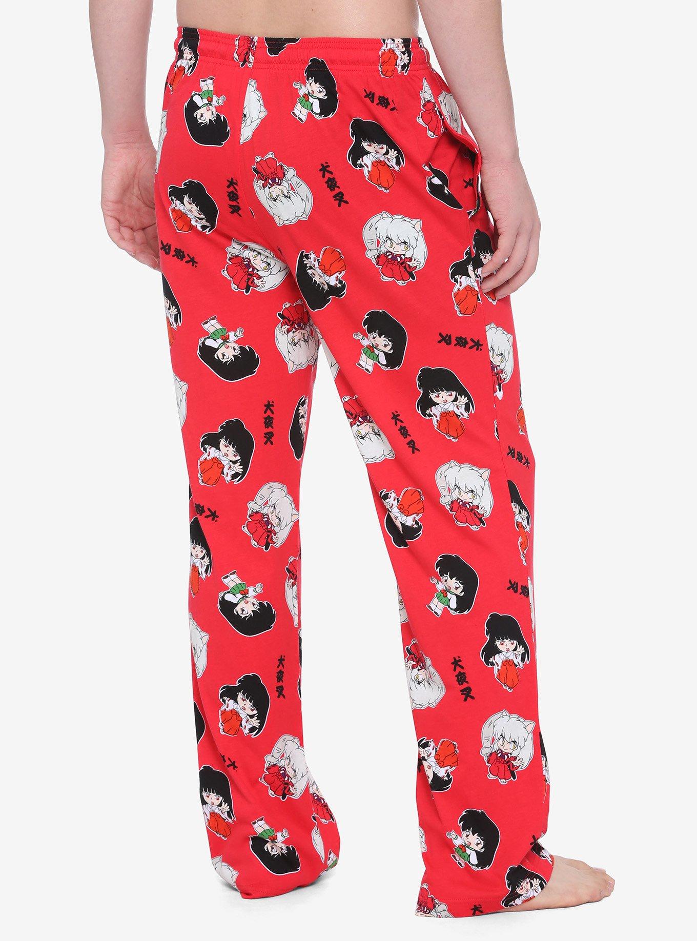 Inuyasha Chibi Characters Pajama Pants, MULTI, alternate
