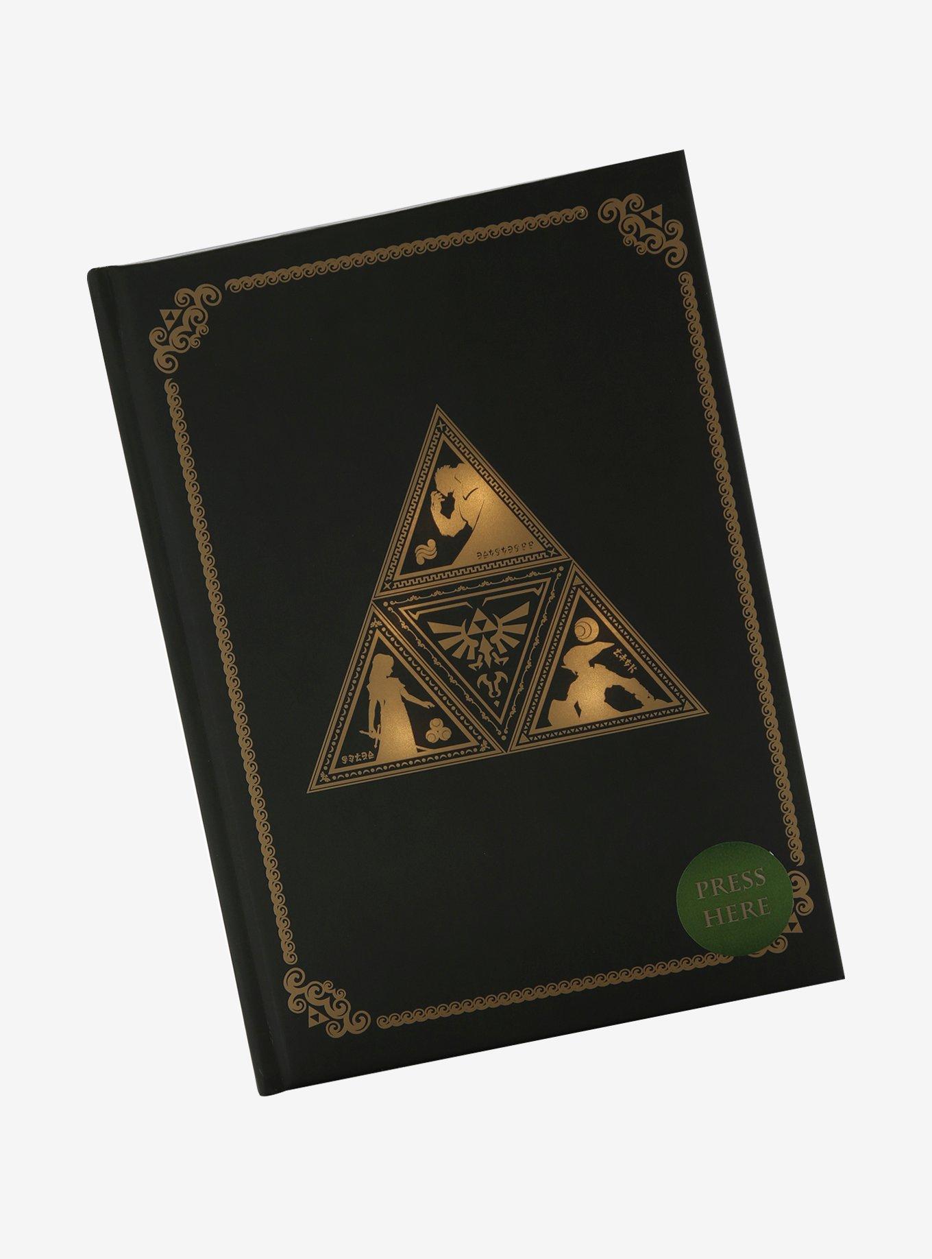 The Legend Of Zelda Triforce Light-Up Hardcover Journal, , alternate