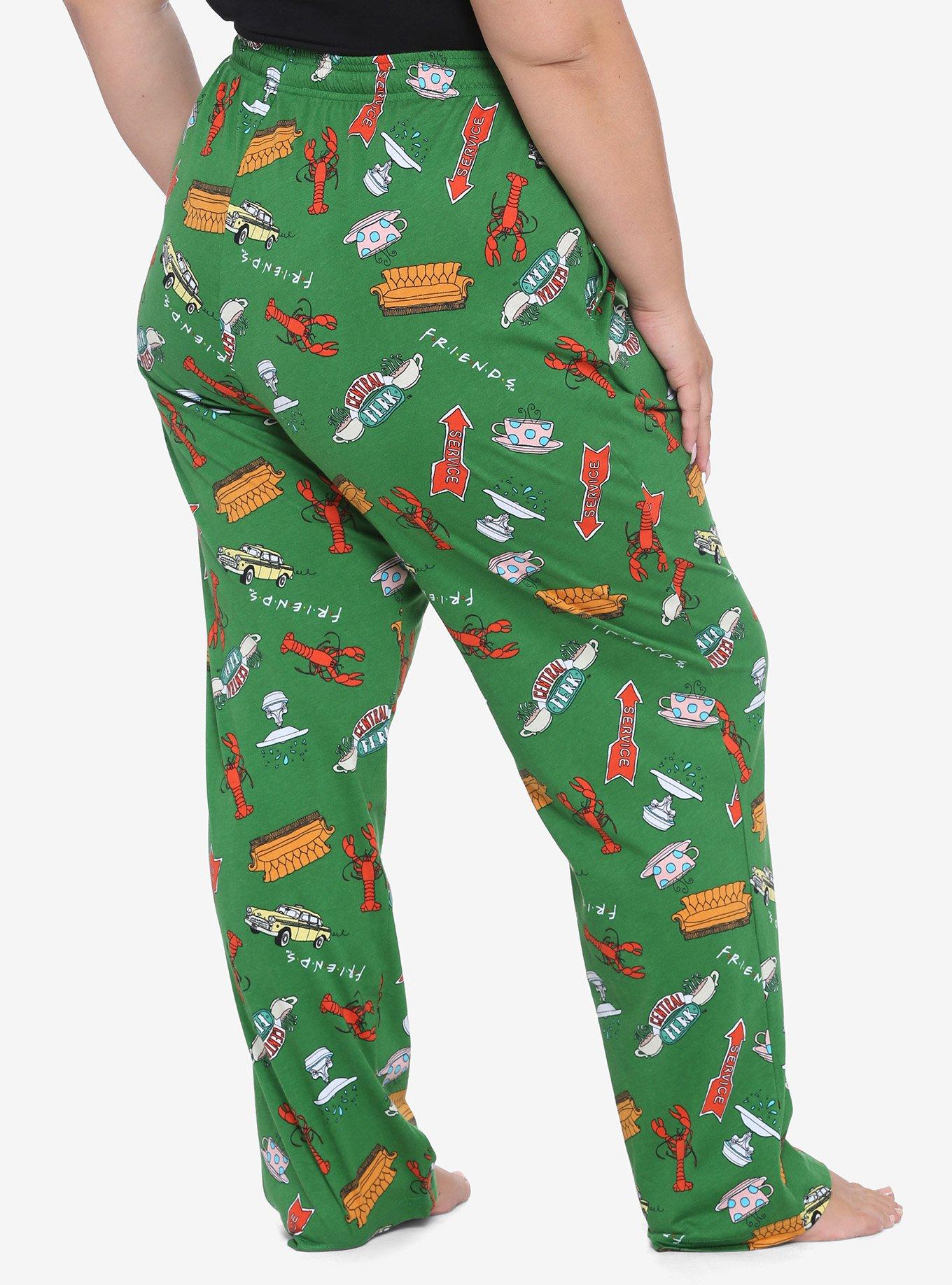 Friends Icons Girls Pajama Pants Plus Size, MULTI, alternate