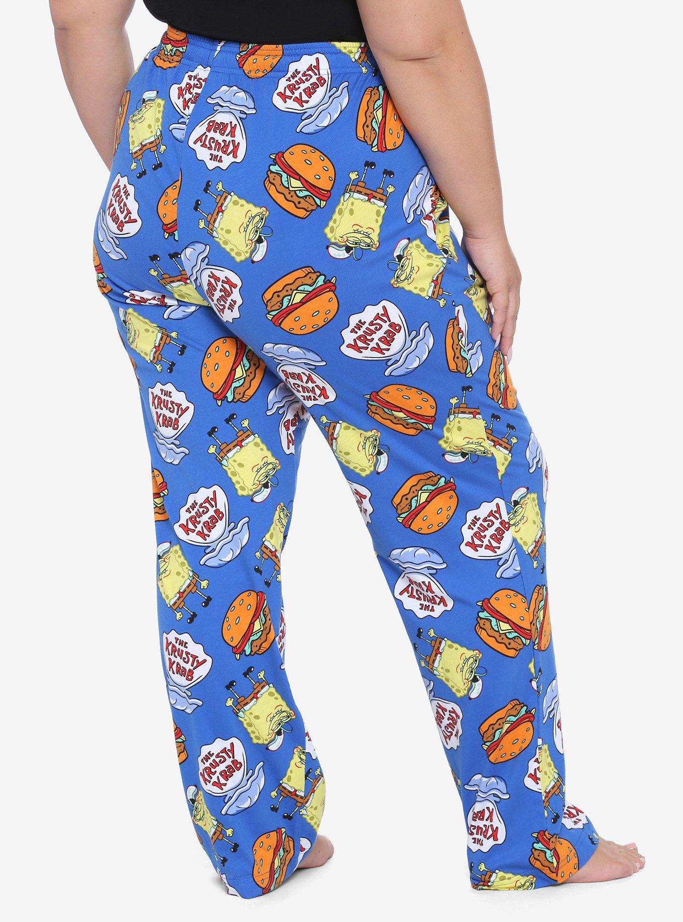 SpongeBob SquarePants Krabby Patty Girls Pajama Pants Plus Size, MULTI, alternate