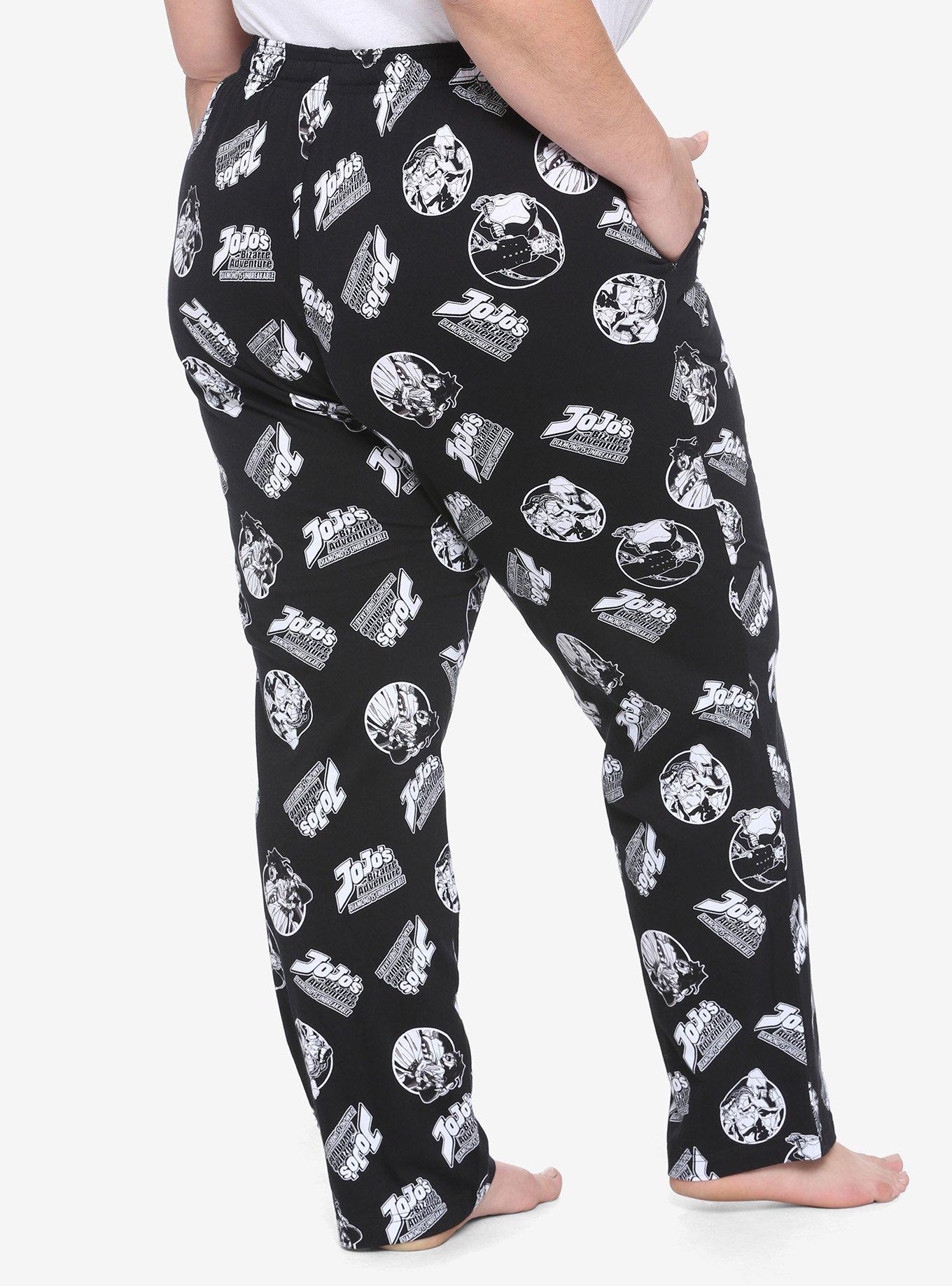 JoJo's Bizarre Adventure: Diamond Is Unbreakable Logos Girls Pajama Pants Plus Size, MULTI, alternate
