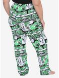 The Nightmare Before Christmas Comic Panels Girls Pajama Pants Plus Size, MULTI, alternate