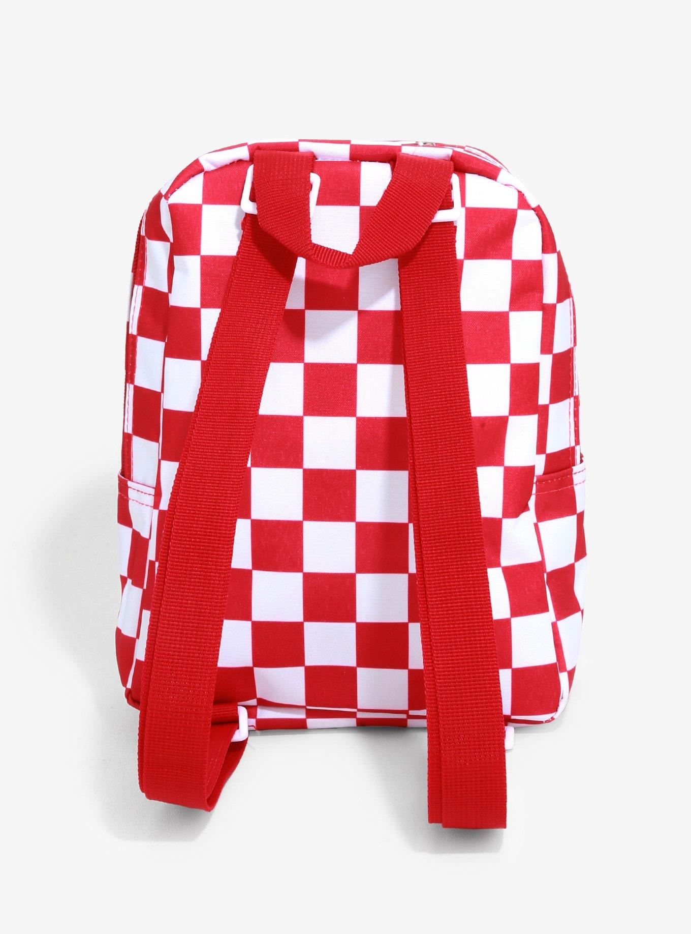 Dickies Mini Red White Checkerboard Backpack