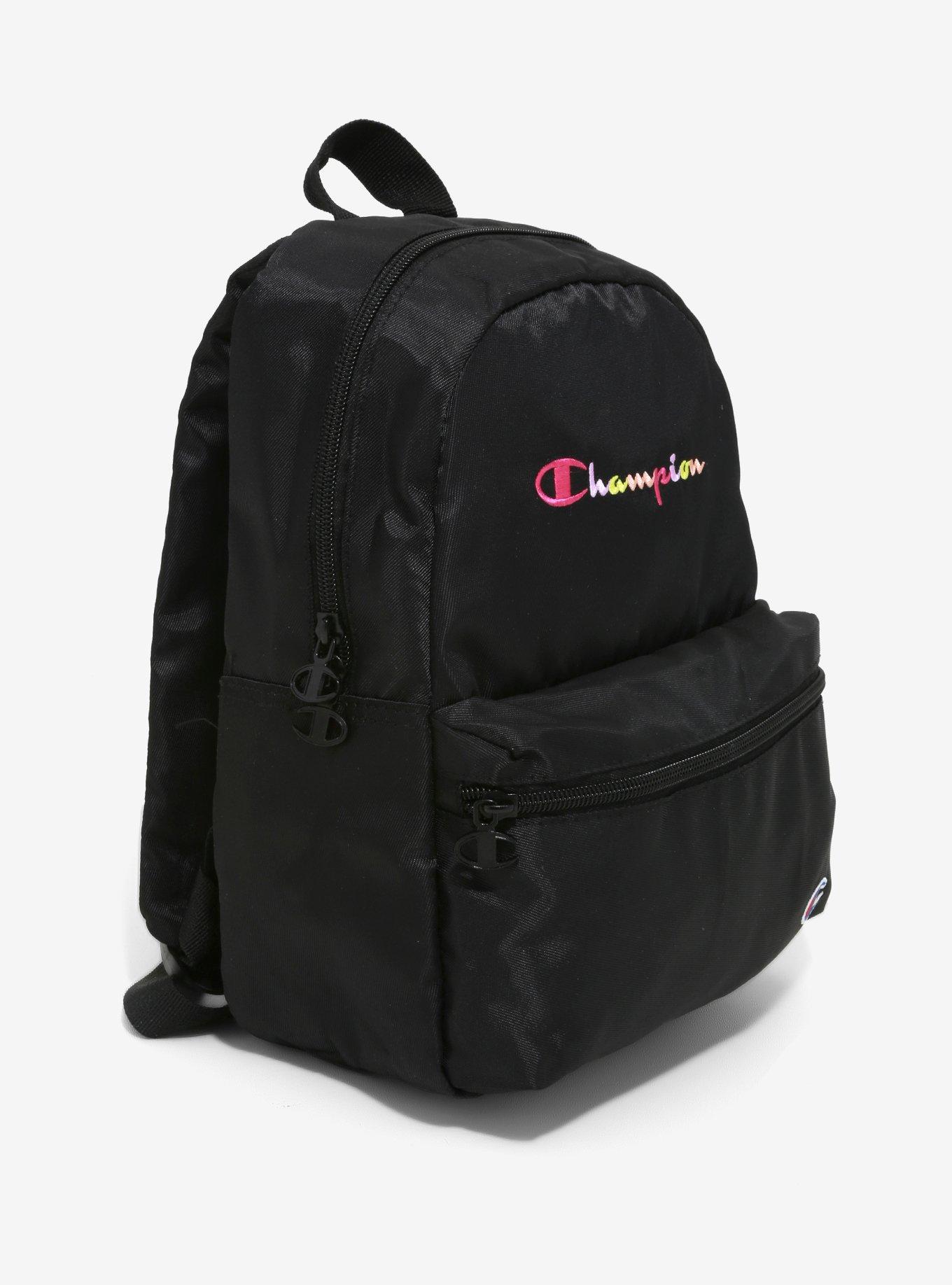 Champion Black Mini Backpack, , alternate