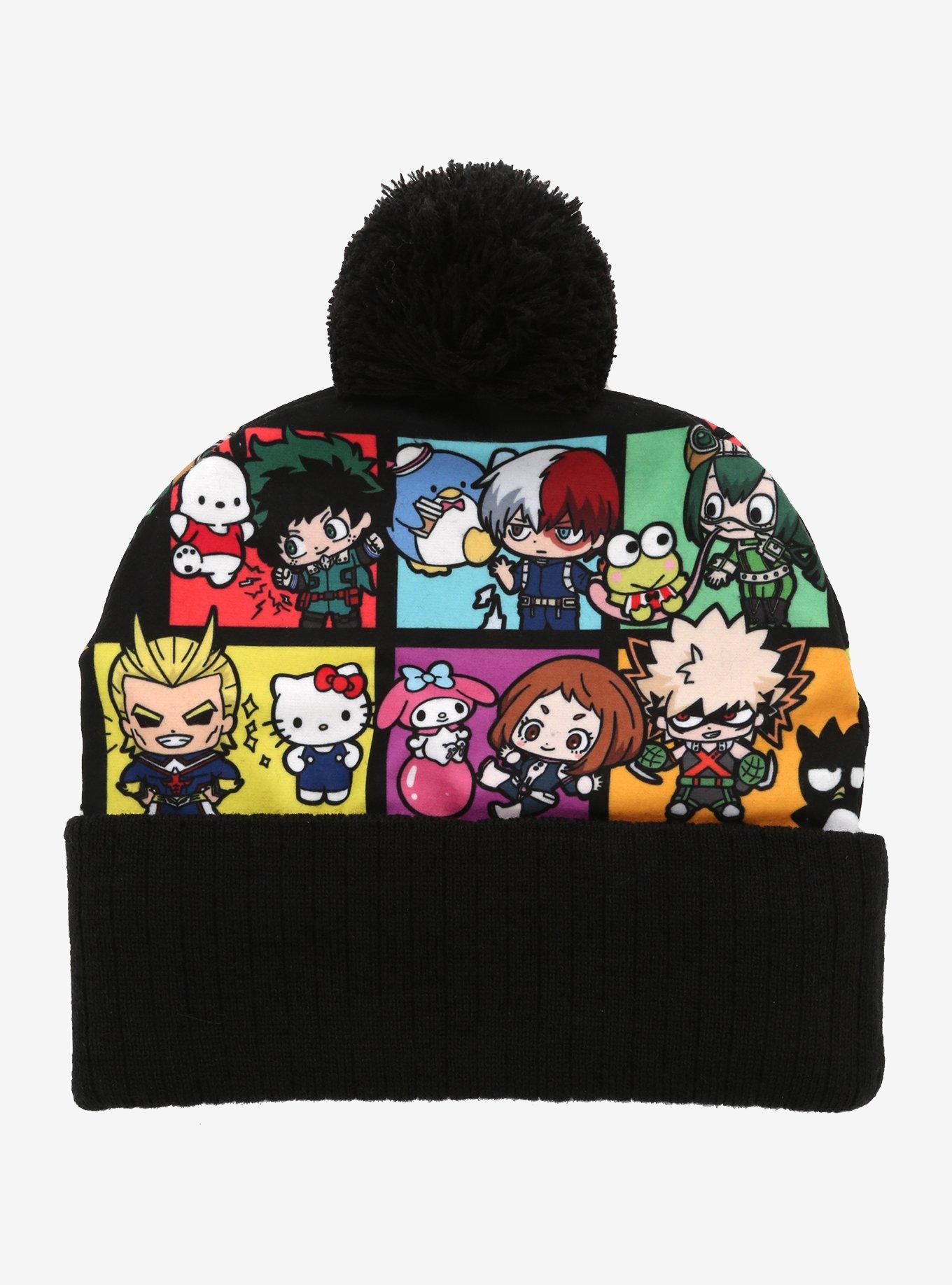 My Hero Academia X Hello Kitty And Friends Panel Pom Beanie, , alternate