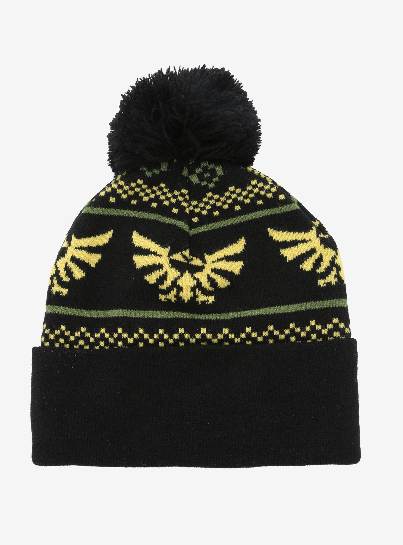 The Legend Of Zelda Royal Crest Pom Beanie, , alternate