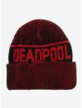 Marvel Deadpool Logo Ribbed Beanie, , alternate
