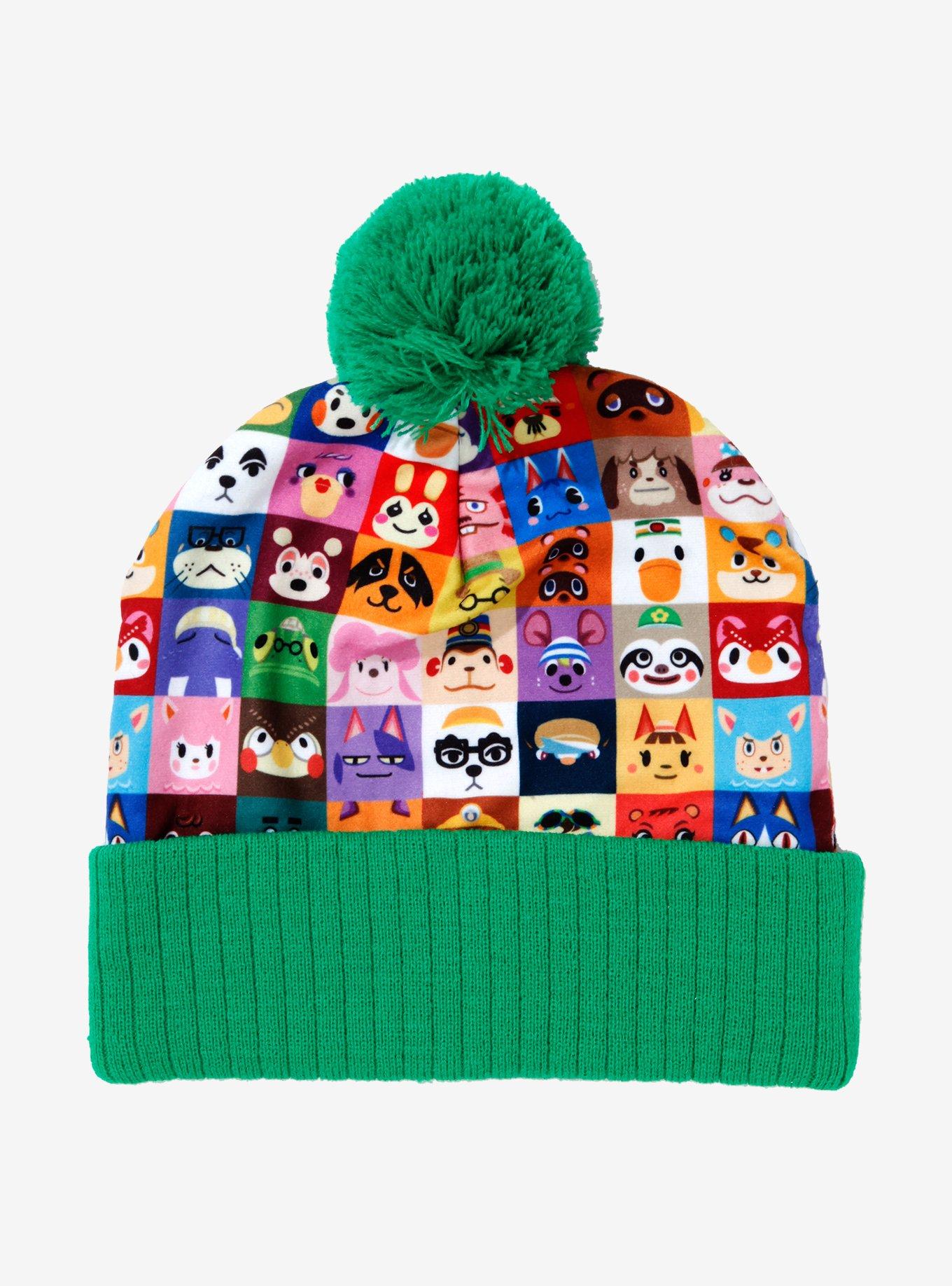 Animal Crossing Character Grid Pom Beanie, , alternate