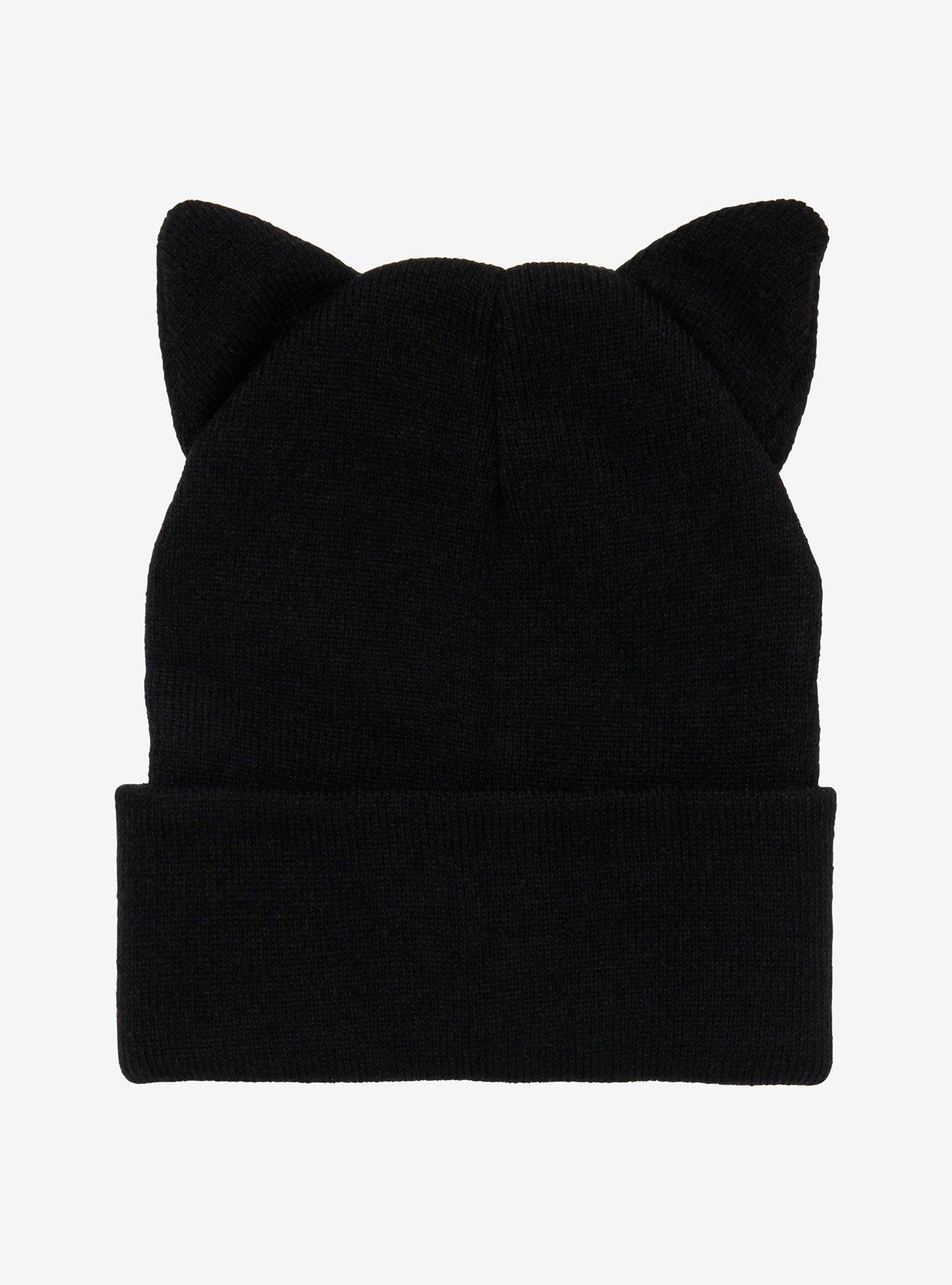 Black Cat Beanie, , alternate