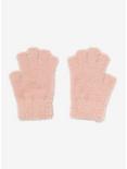 Pink Fuzzy Fingerless Gloves, , alternate