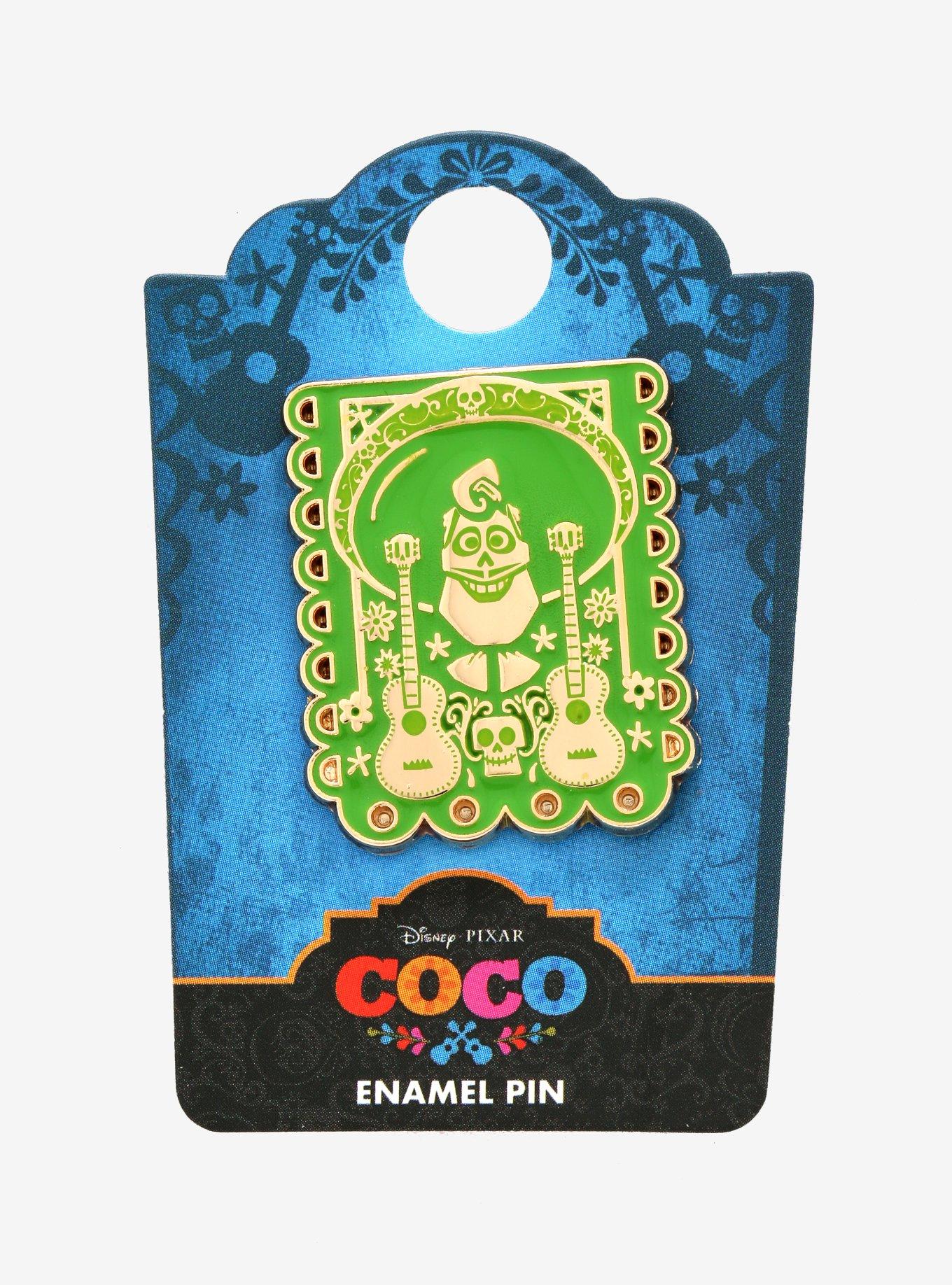Loungefly Disney Pixar Coco Ernesto de la Cruz Banner Enamel Pin - BoxLunch Exclusive, , alternate