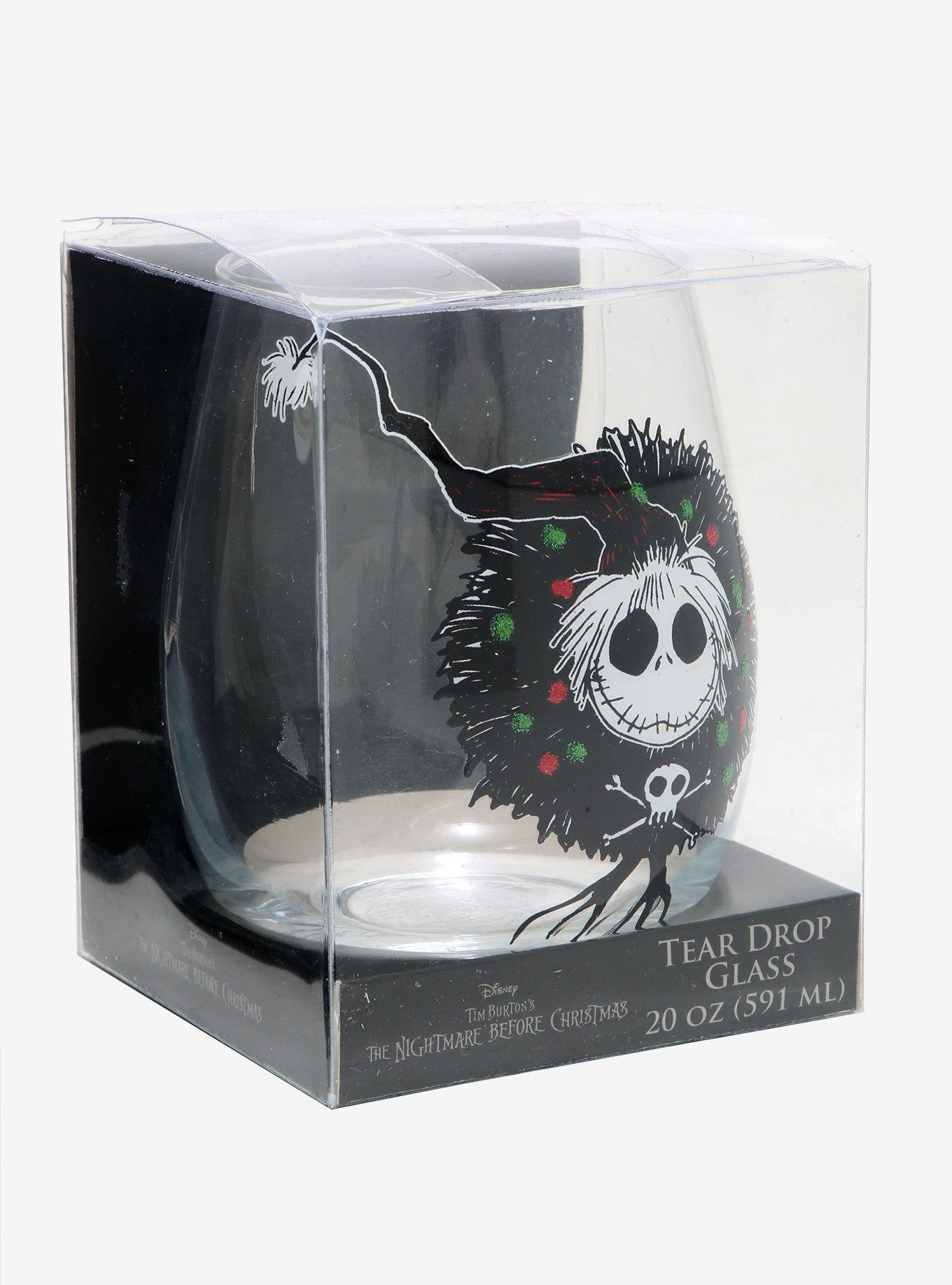 The Nightmare Before Christmas Sandy Claws Wreath Stemless Glass, , alternate