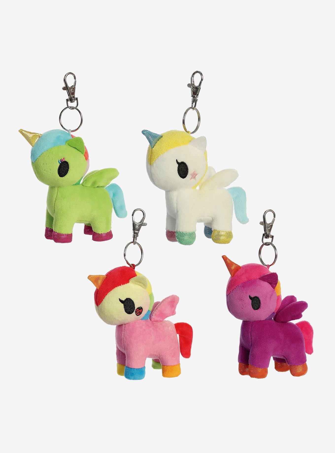 Flower unicorno tokidoki plush keychain