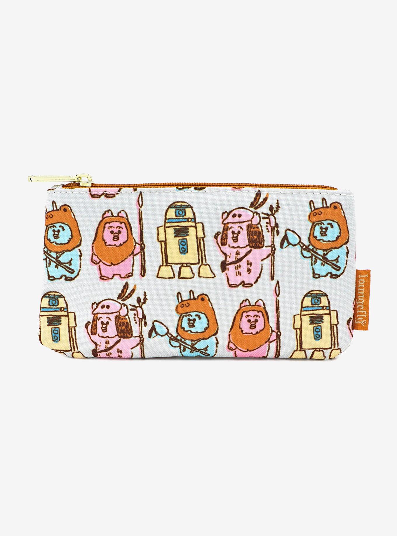 Loungefly Star Wars Ewoks & Droid Pencil Case, , alternate