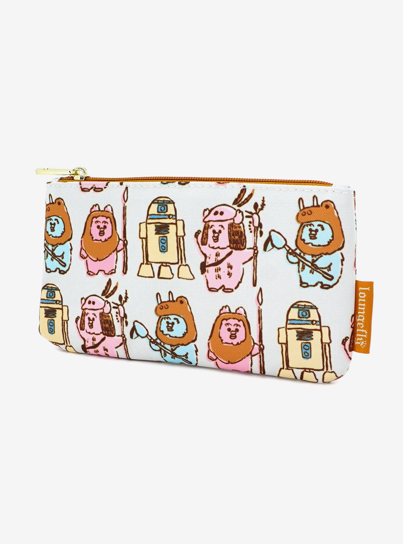 Loungefly Star Wars Ewoks & Droid Pencil Case, , alternate