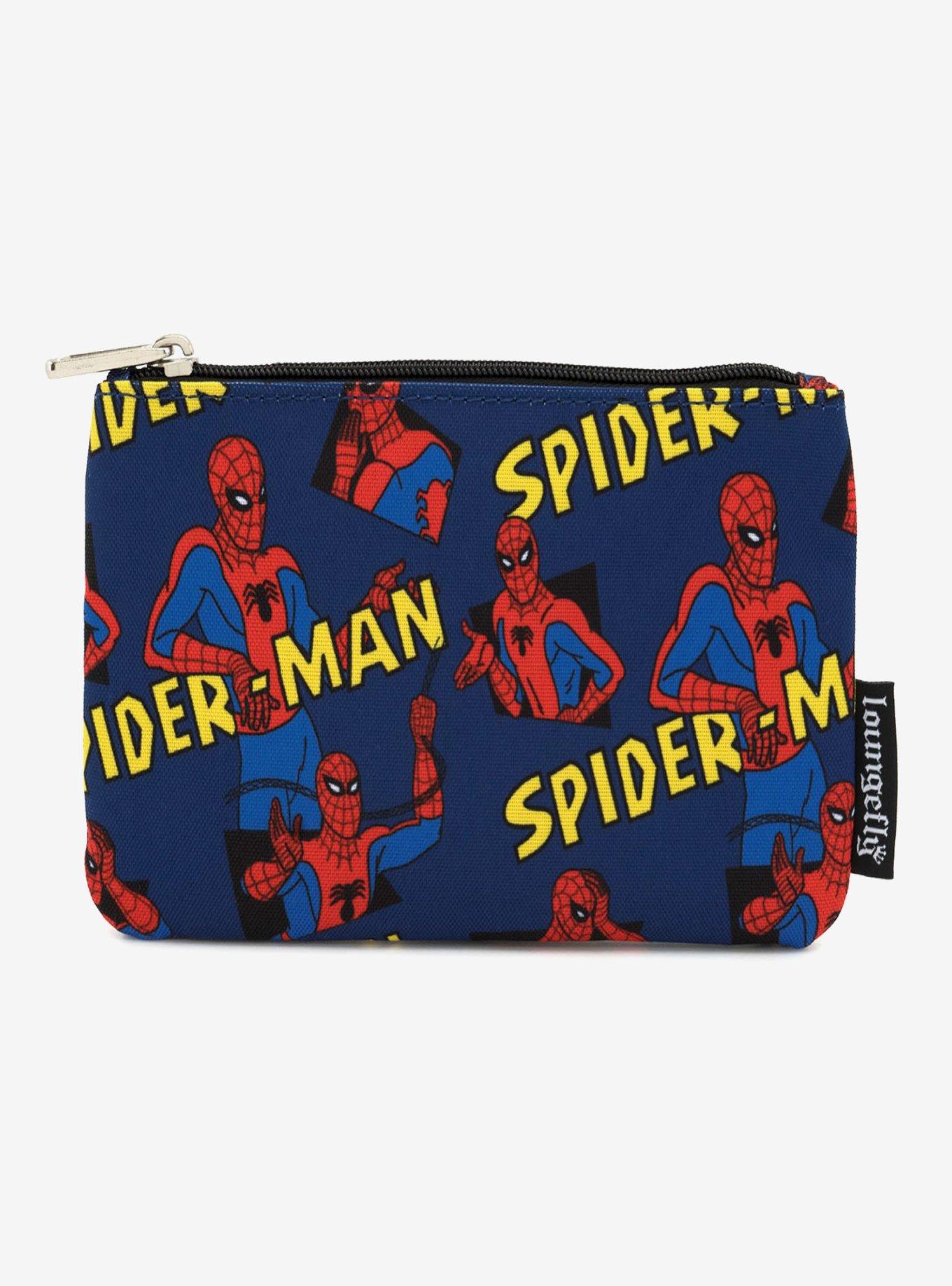 Loungefly Marvel Spider-Man Cartoon Print Pencil Case, , alternate