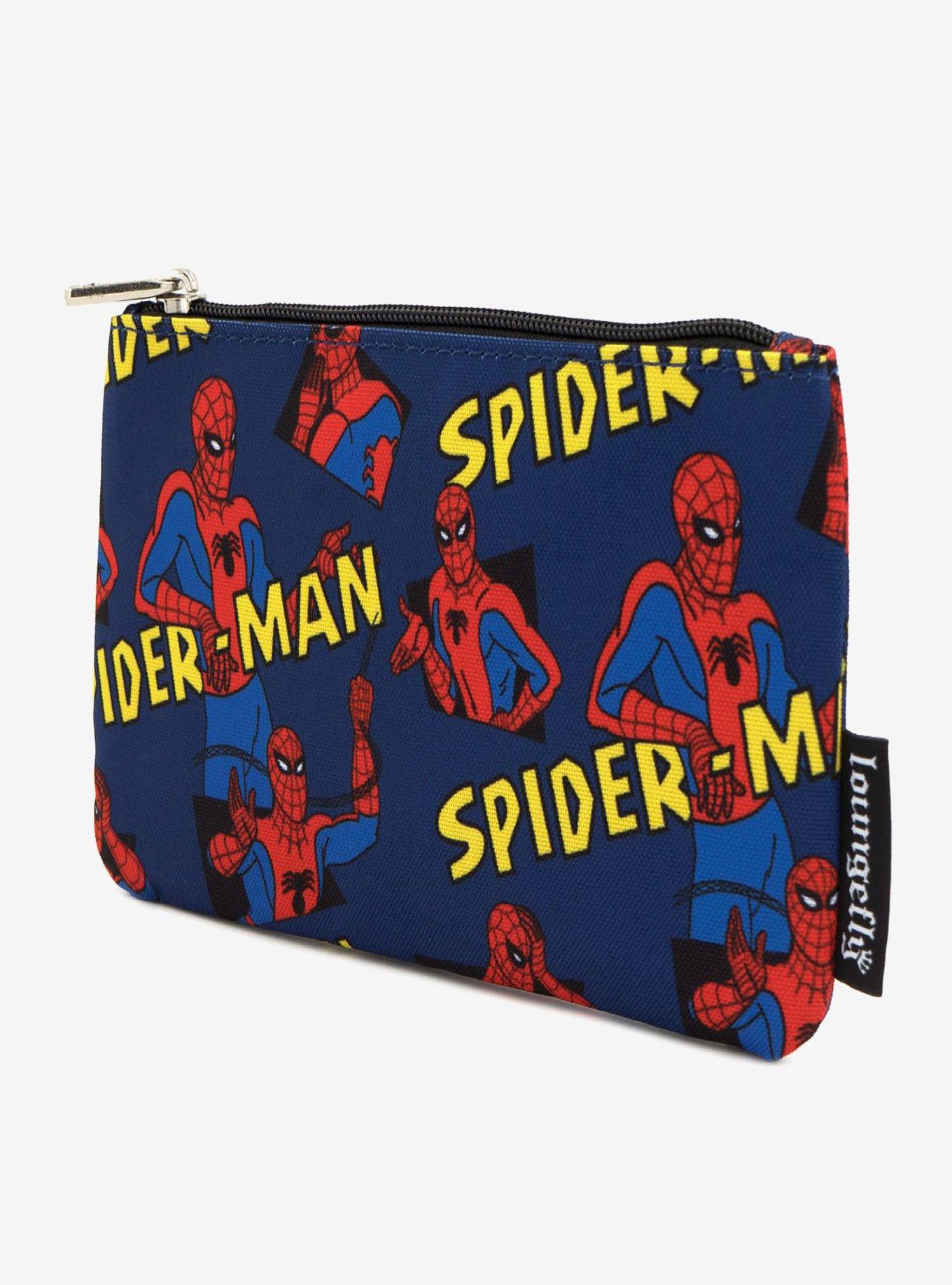 Loungefly Marvel Spider-Man Cartoon Print Pencil Case, , alternate