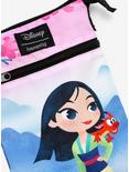 Loungefly Disney Mulan Chibi Passport Crossbody Bag, , alternate
