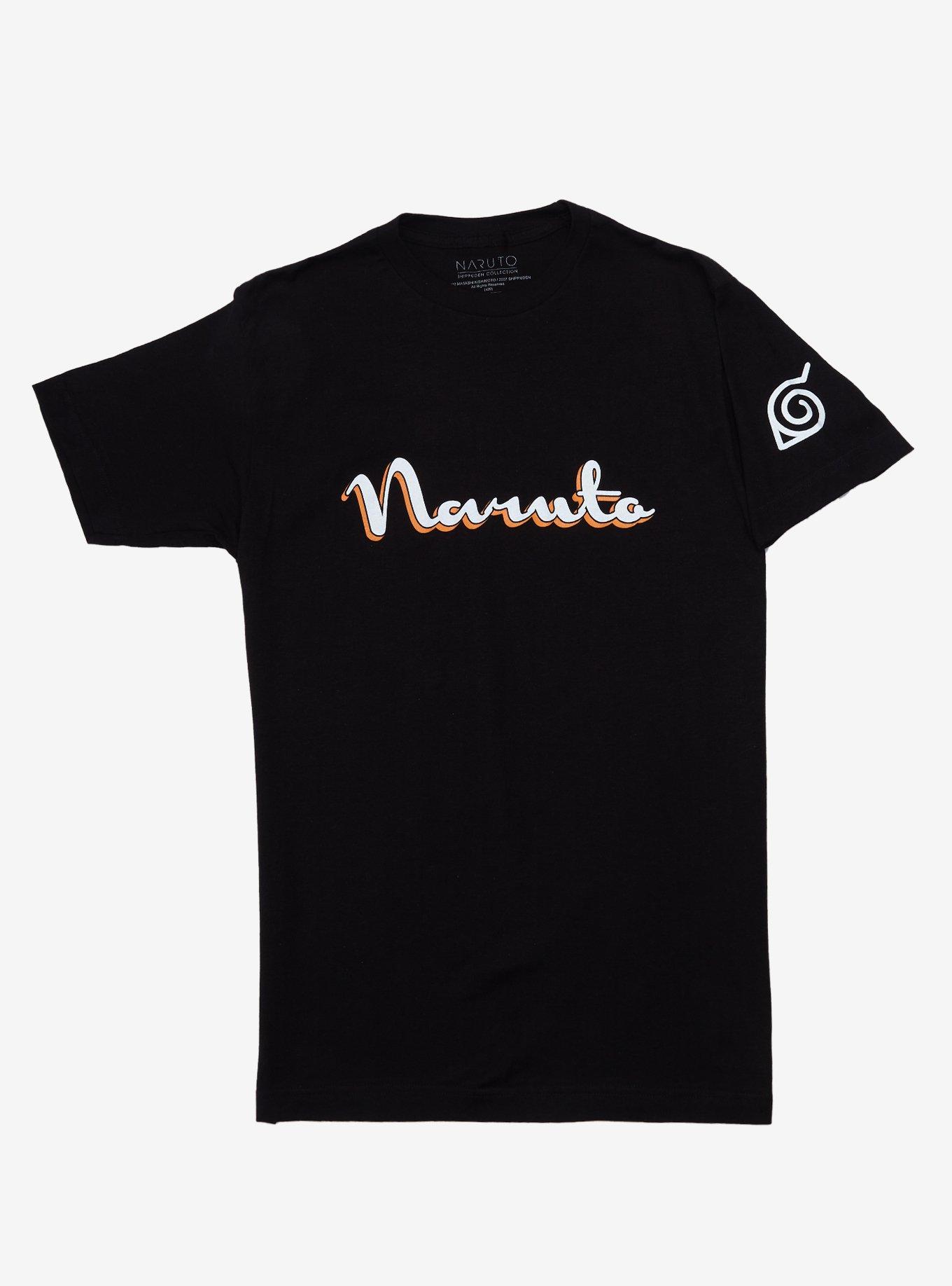 Naruto Shippuden Cursive Logo T-Shirt, MULTI, alternate